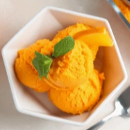 Glace à la carotte et à la pomme